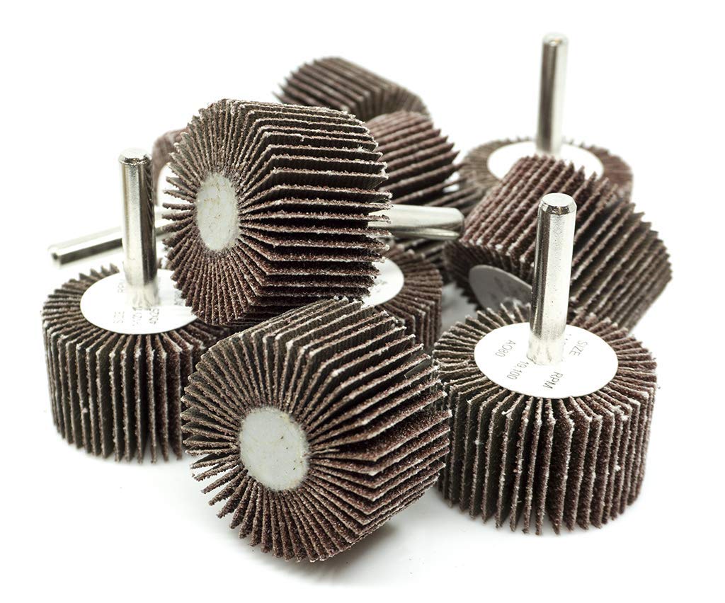 Benchmark Abrasives 1-1/2 Inch Aluminum Oxide Flap Wheel - 1/4