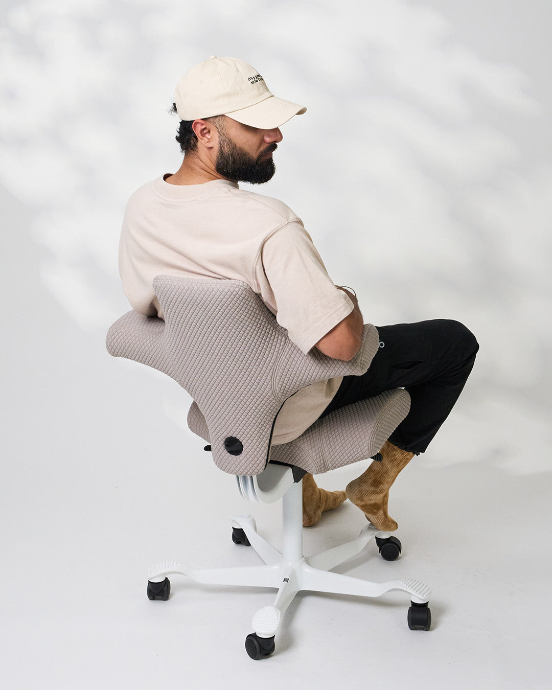 HÅG Capisco 8106 Ergonomic Office Chair - Kvadrat Mosaic 2 Brown Fabric - Adjustable Design for Home & Workspaces - Perfect for Creative Professionals & Long Hours Sitting
