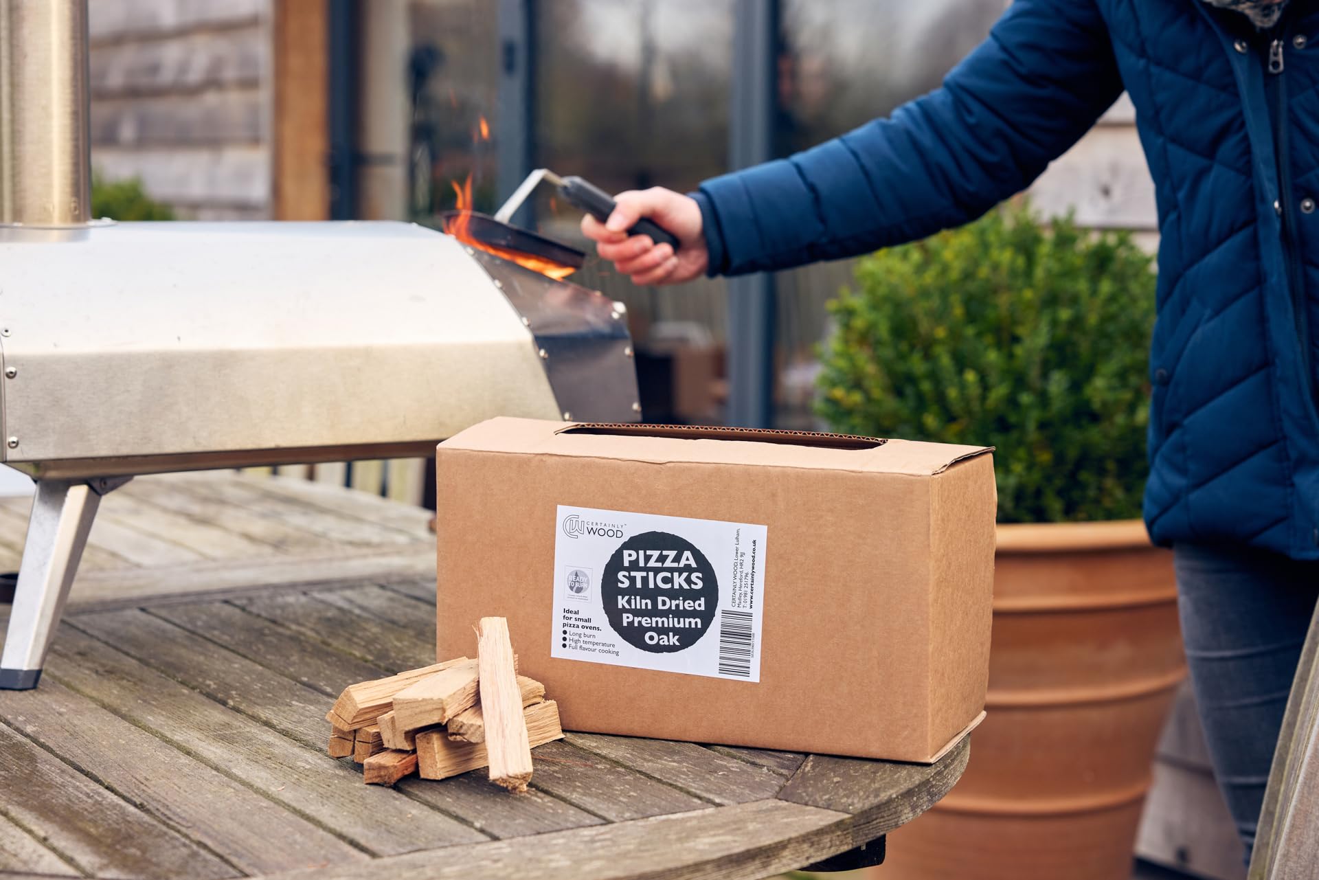 Premium Oak Pizza Sticks – Kiln-Dried Hardwood Kindling for Small & Mini Pizza Ovens – Fast Lighting, Long Burning, High Heat – Sustainably Sourced & Ready to Use – Perfect for Outdoor Pizza Parties, Campfires, and Wood-Fired Cooking