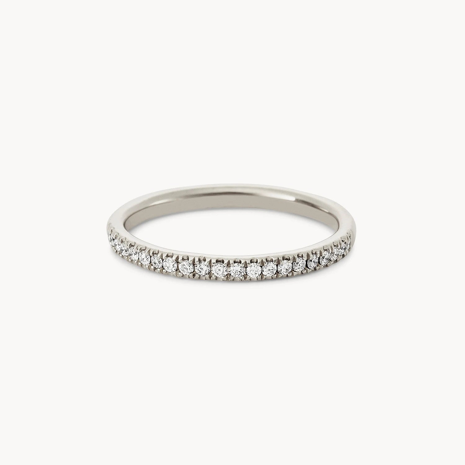 14K White Gold Endalaus II Ring with White Diamonds - Elegant Wedding, Engagement & Anniversary Jewelry Gift for Women