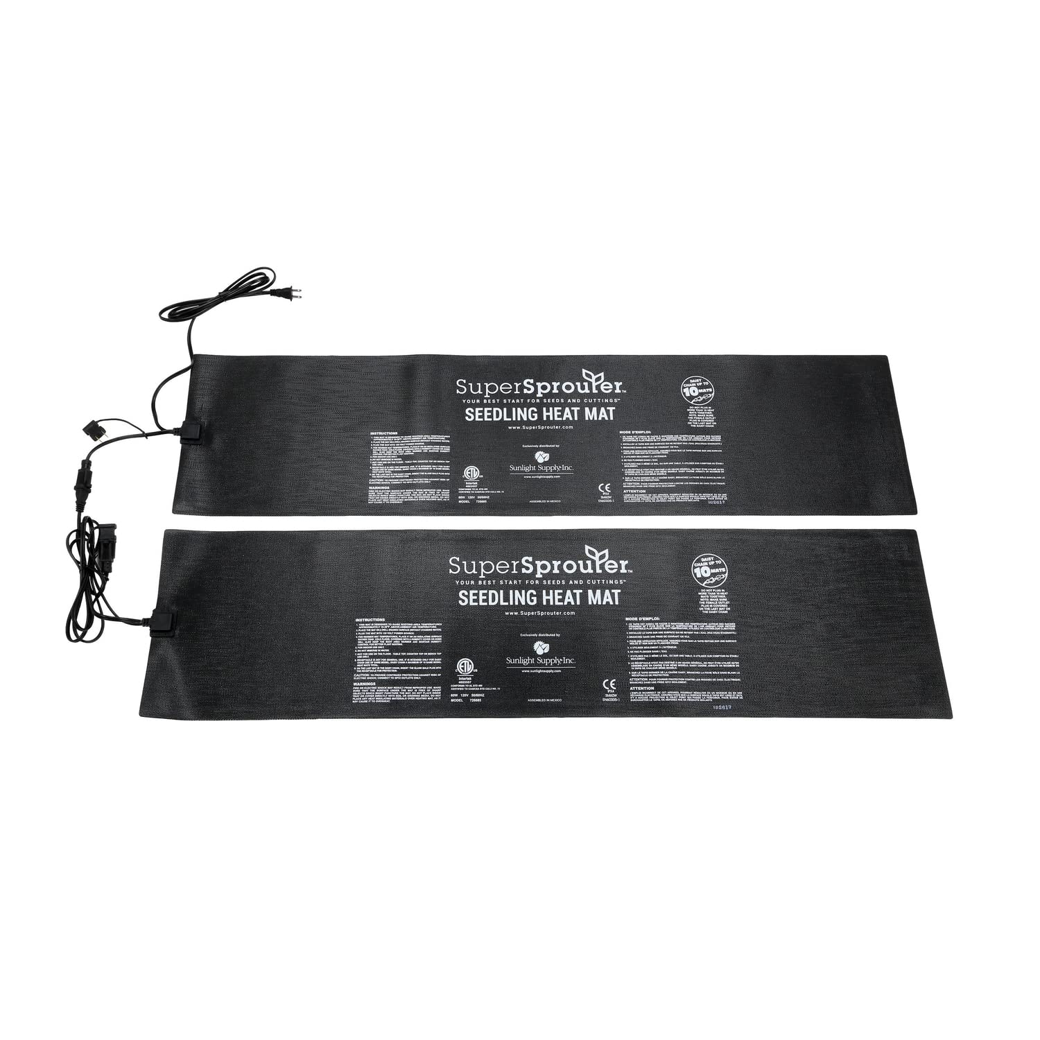 Super Sprouter 2-Tray Seedling Heat Mat - 10