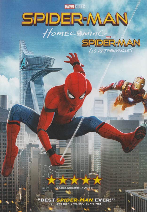 Spider-Man: Homecoming - Official Marvel Movie DVD & Blu-ray - Action-Packed Superhero Film for Kids & Adults - Perfect for Movie Nights & Marvel Fan Collections