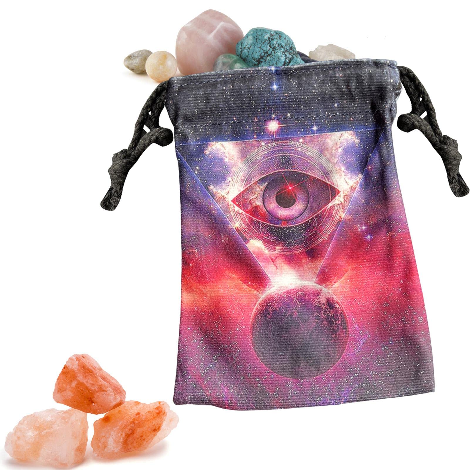 3 Pcs Velvet Tarot Card Pouch Set - Mini Drawstring Bag for Tarot Cards, Jewelry & Small Keepsakes | Perfect for Tarot Readings, Travel & Gift Giving