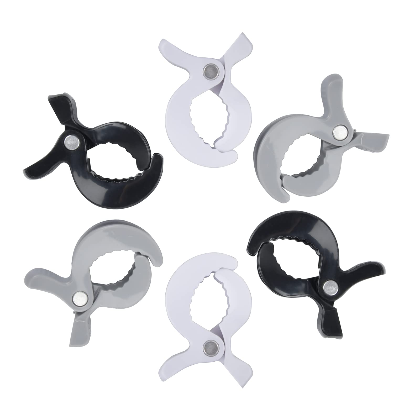 Nivofu 6 Pcs Stroller Clips - Heavy Duty Pram Toy Holder, Blanket Clips & Canopy Hooks for Baby Strollers | Secure Muslin Blankets, Sun Shades & Toys | Perfect for Outdoor Walks, Park Visits & Traveling with Infants