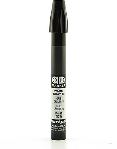 Chartpak AD Markers Warm Gray 8 - Set of 2 Dual-Tip Alcohol Markers for Architects & Designers | Sketching, Rendering & Illustration | SKU#1825950MA