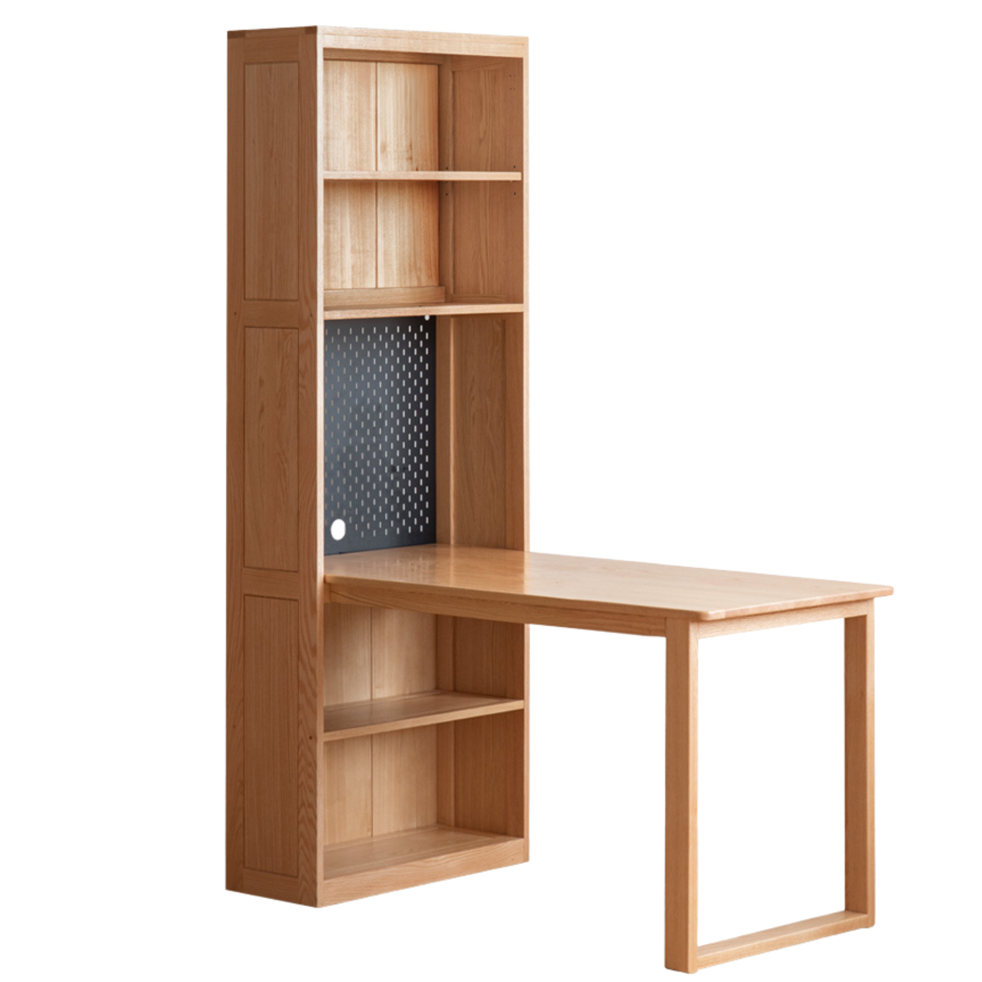 51.9x27.5x78.7 inch / 132x70x200 cm / Natural Wood Color / combination desk