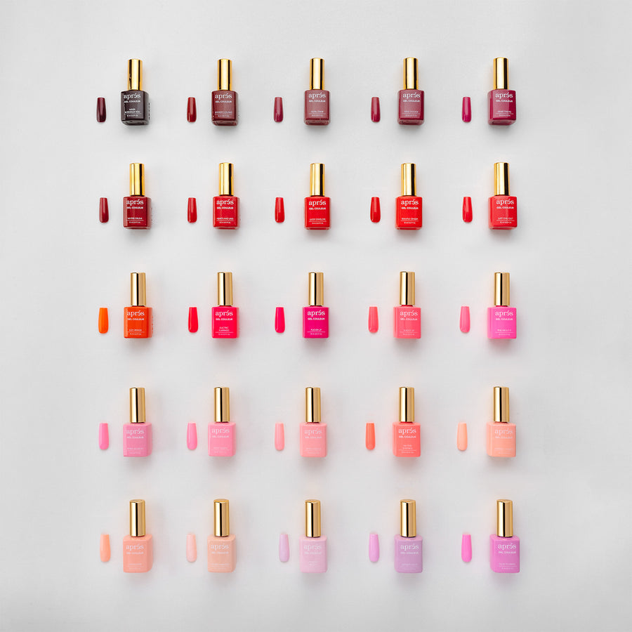 Apres 100 Gel Nail Polish Colors Set - Professional Salon & DIY Manicure Kit for Long-Lasting Nail Art Designs (Home, Party, Wedding, Salon Use)