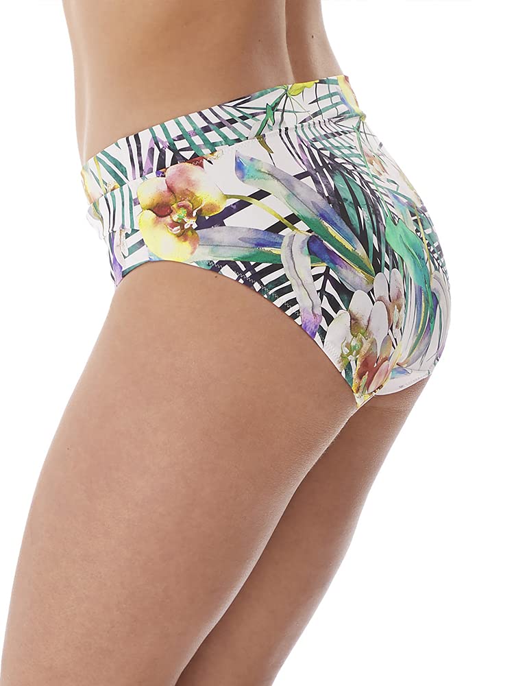 Fantasie Women's Standard Playa Blanca Twist Bikini Bottom - High Waisted Swimwear for Beach & Pool - Perfect for Summer Vacations, Swim Parties & Tropical Getaways
