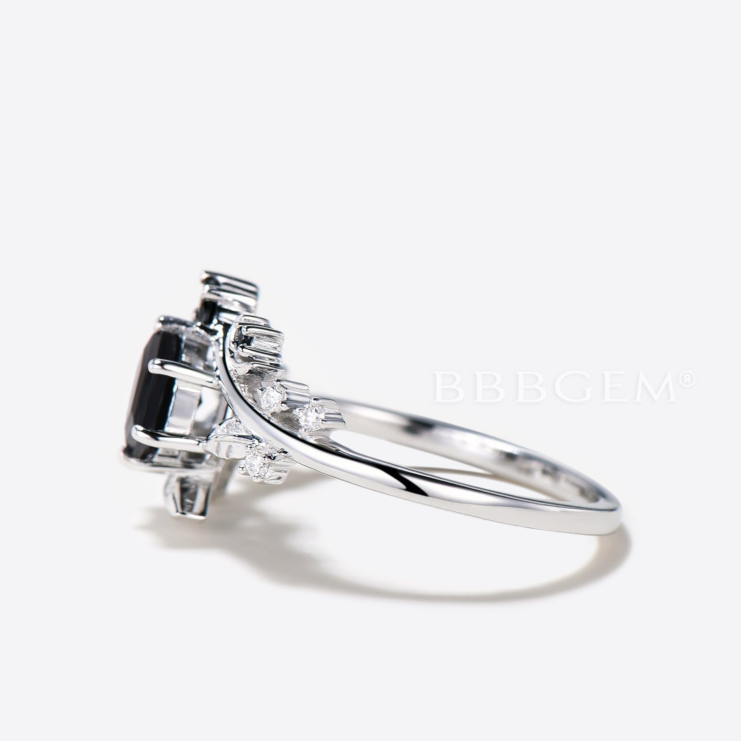 10K Gold Black Onyx Hexagon Cut Engagement Ring for Women - Elegant Wedding Band, Promise Ring, Anniversary Gift for Her (Perfect for Proposals, Bridal Jewelry & Special Occasions)