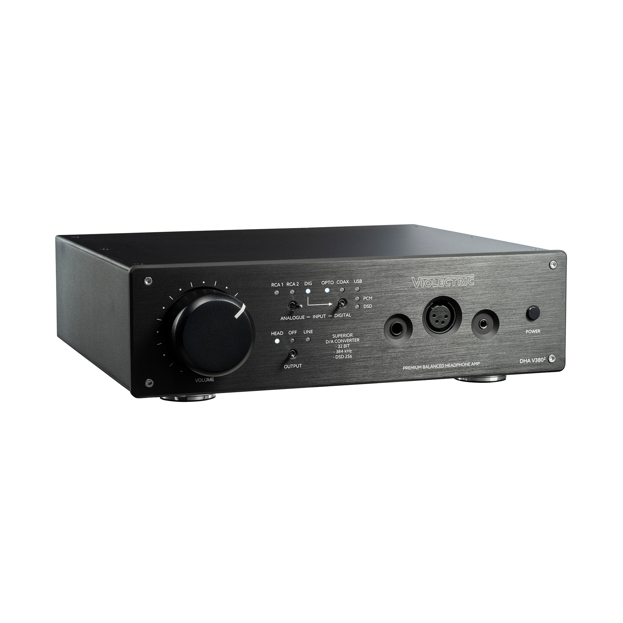 Violectric DHA V380² Balanced Headphone Amplifier & DAC - High-End Audio Equipment for Audiophiles | Perfect for Home Studio, Music Production & Critical Listening
