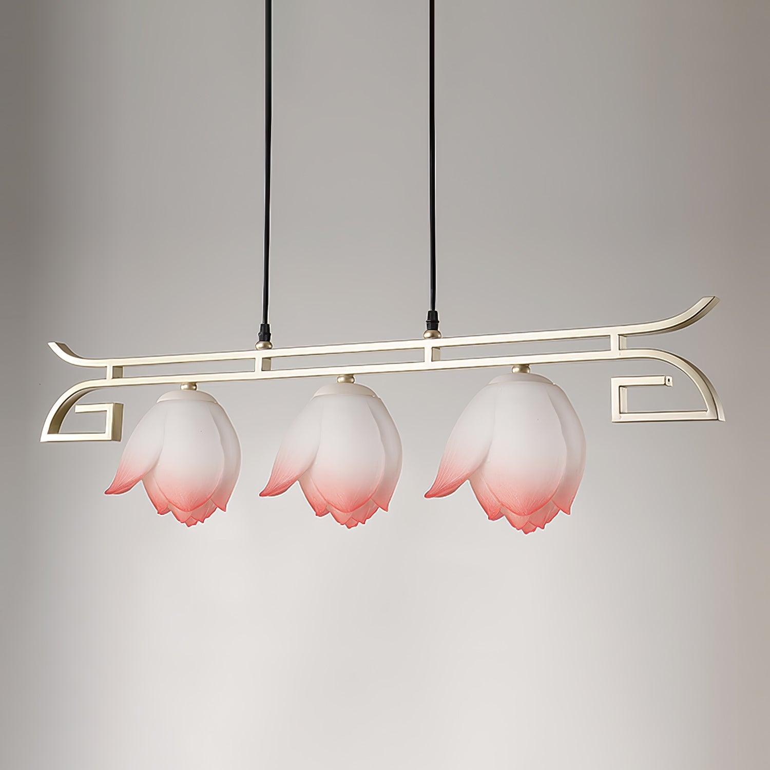 Lotus Bloom Chandelier - Elegant Floral Ceiling Light Fixture for Living Room, Bedroom & Dining Room Decor | Perfect for Home, Wedding & Event Lighting