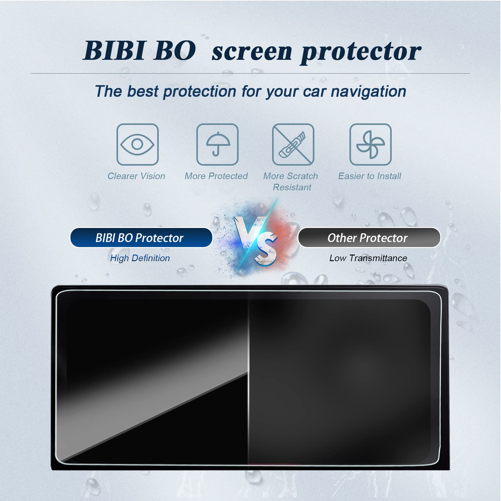 BIBIBO 7 Inch Tempered Glass Screen Protector for 2023-2025 Honda Accord LX/EX - Anti Glare, Scratch Resistant, Ultra Clear Display - Perfect for Daily Driving & Navigation Use