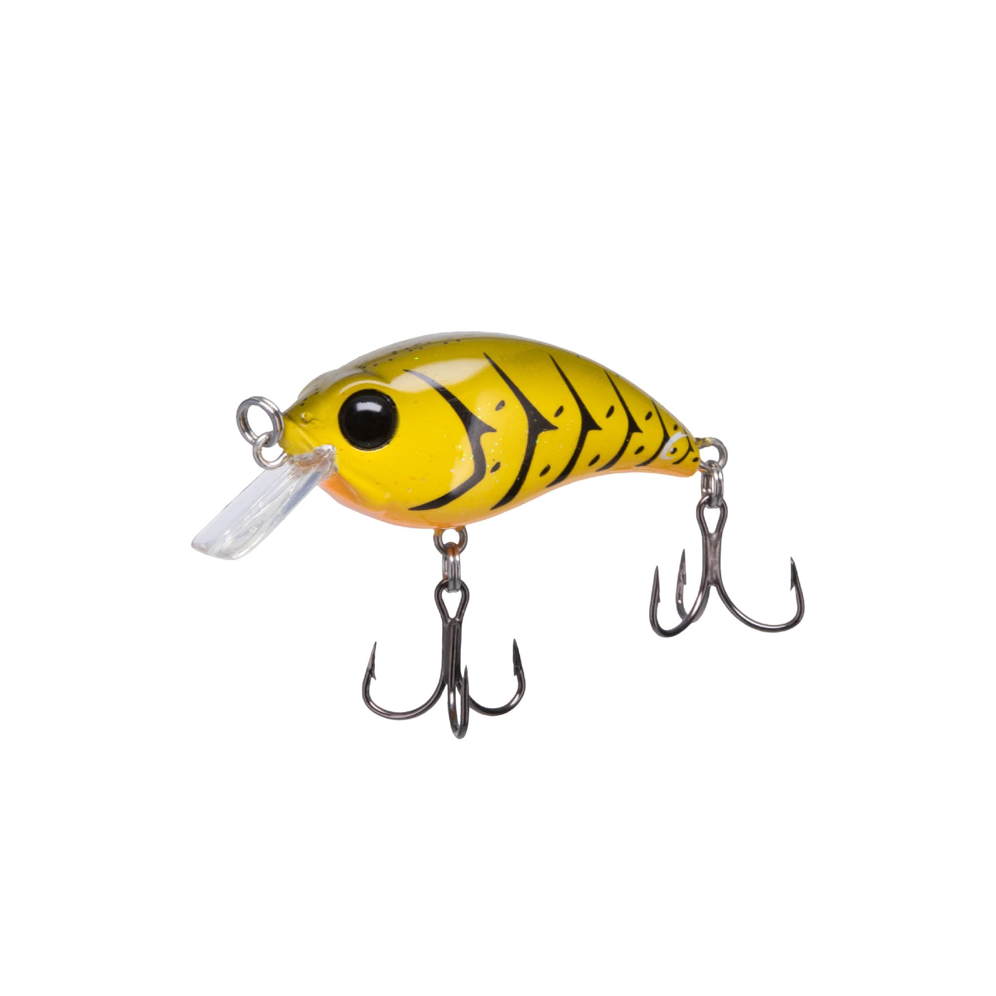 Bill Lewis ATV Squarebill Crankbait Fishing Lure 1.0 - Lifelike Freshwater & Saltwater Bass Bait with Mustad Triple Grip Hooks - Green Pumpkin Craw - Perfect for Bass, Walleye, and Pike Fishing in Lakes & Rivers