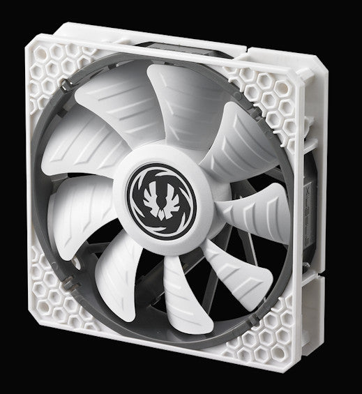 BitFenix Spectre Pro All White 120mm 12V PC Cooling Fan - BFF SPRO 12025WW RP - High Airflow Quiet Case Fan for Gaming PC, Computer Case & CPU Cooler