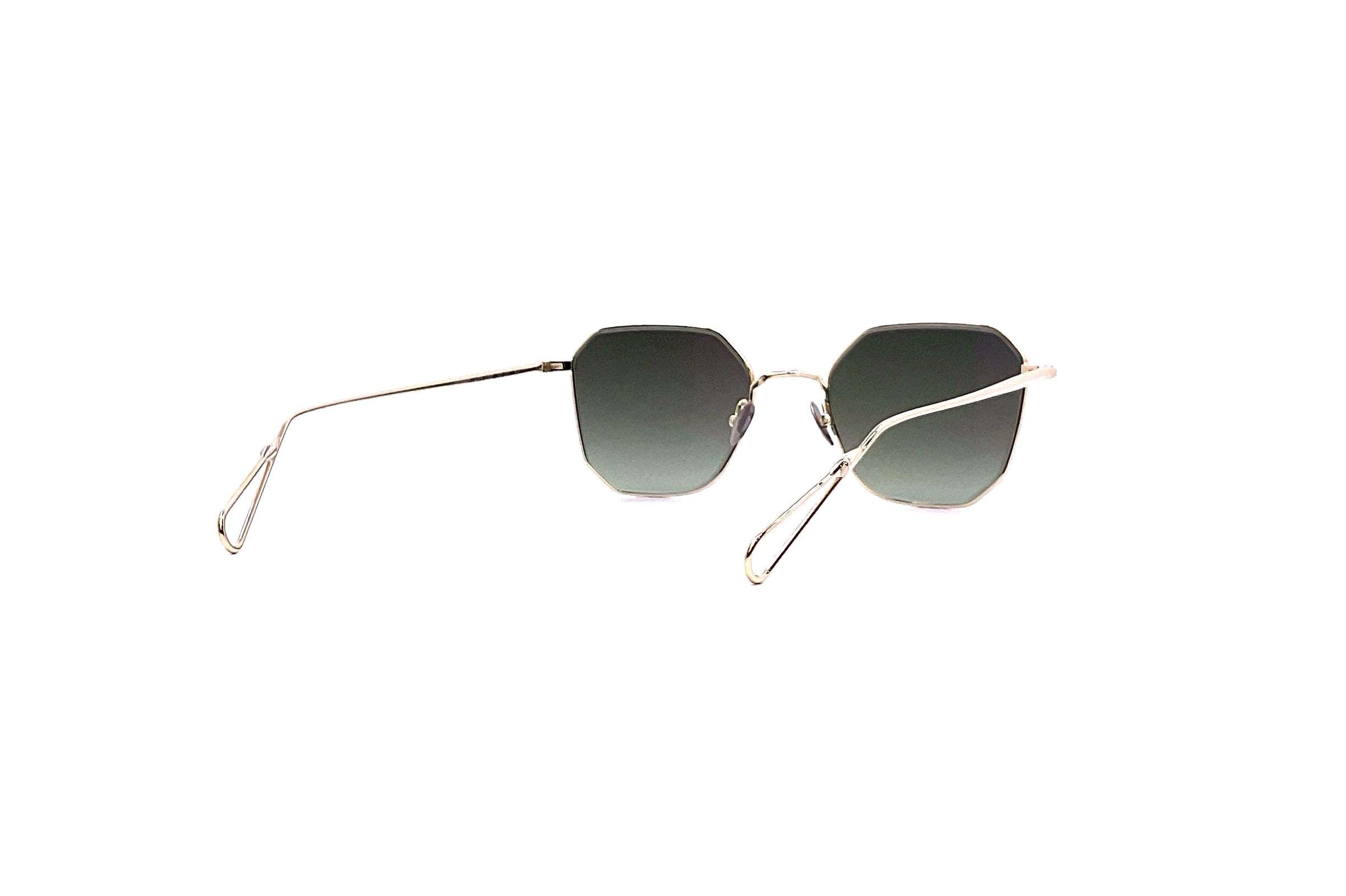 Ahlem Couronnes Sun Sunglasses - Grey Gold Frame with UV Protection - Perfect for Beach, Driving & Outdoor Activities