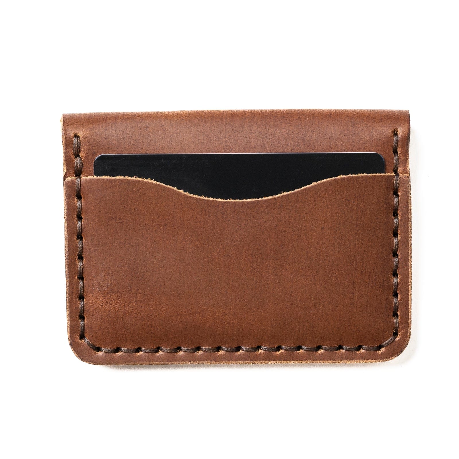 Genuine Leather 5 Card Holder Wallet - Slim RFID Blocking Minimalist Wallet for Men & Women - Perfect for Everyday Use, Travel, and Business
