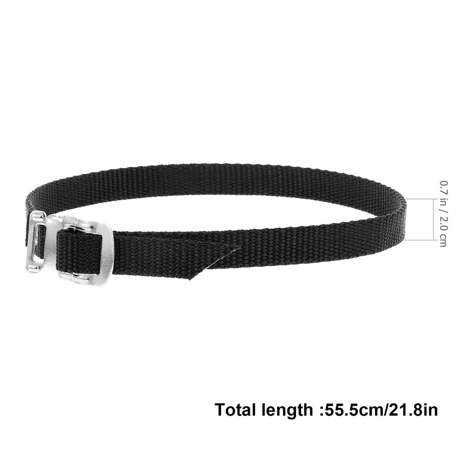 INOOMP 6-Pack Professional Bike Pedal Straps - Universal Cycling Toe Clips for Exercise & Kids Bikes - Durable Metal/Plastic Fixing Clips for Secure Riding - Perfect for Road Bikes, Spin Classes & Family Cycling