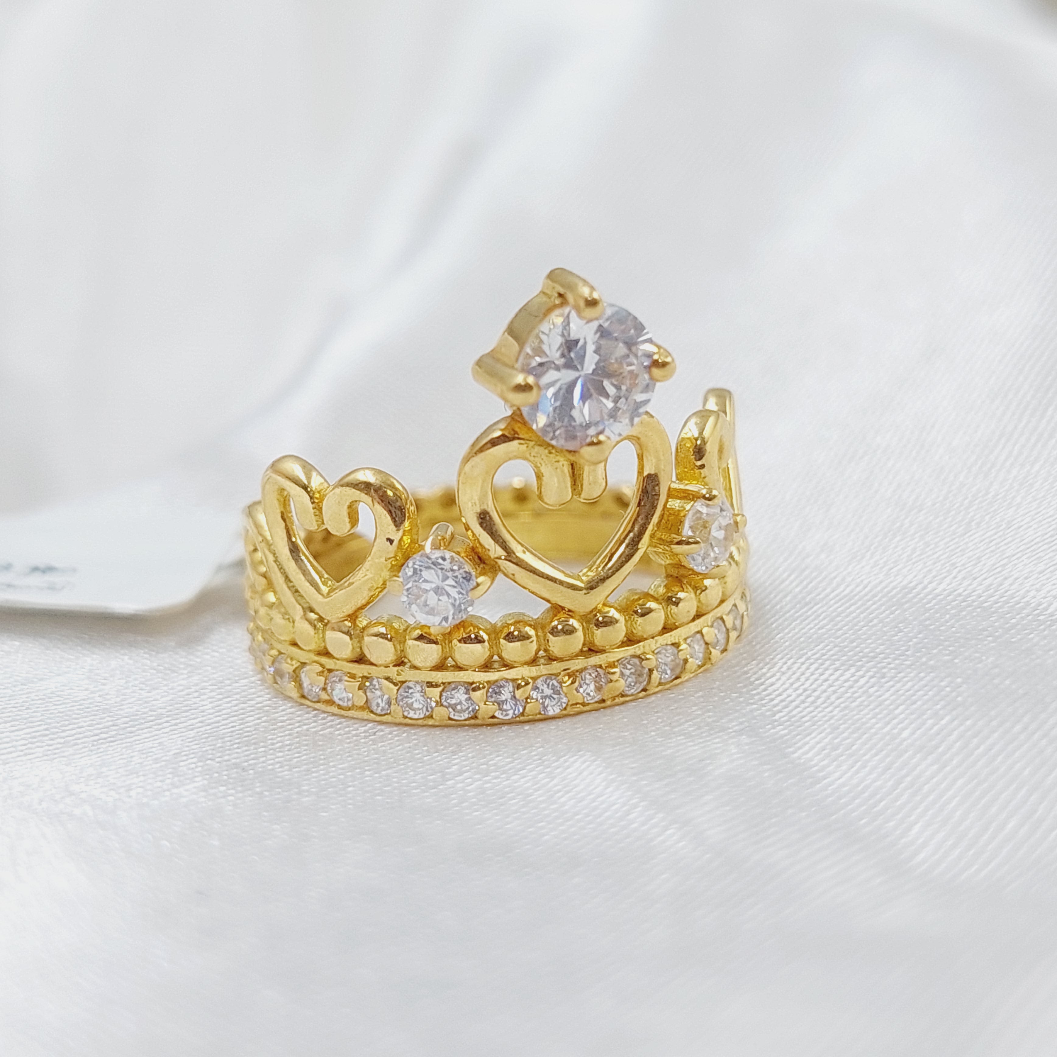 Elegant Crown Wedding Ring for Women & Men - 14K Gold & Sterling Silver Bridal Bands - Perfect for Engagement, Anniversary & Vow Renewal Ceremonies