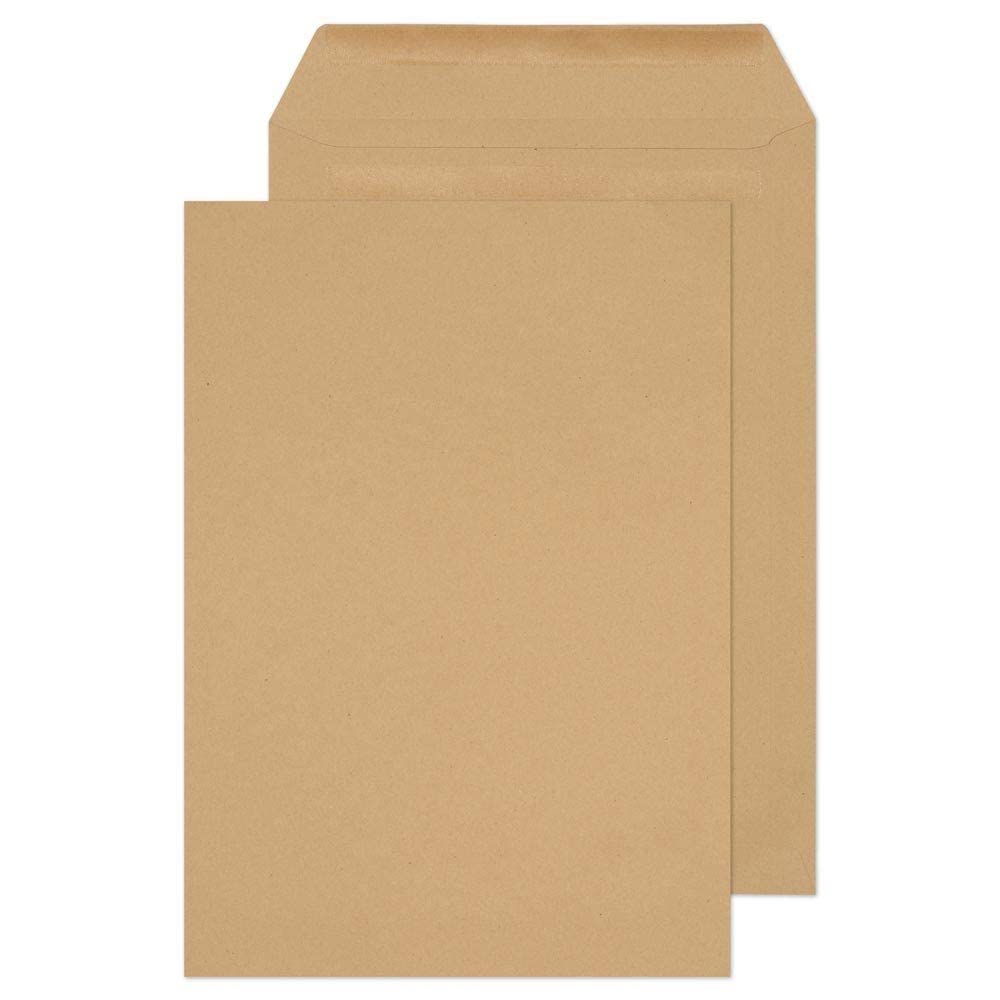 250 Pack Purely Everyday B4 352 x 250 mm 90 GSM Self-Sealing Manila Envelopes (18160) - Perfect for Mailing Documents, Invoices, and Business Correspondence