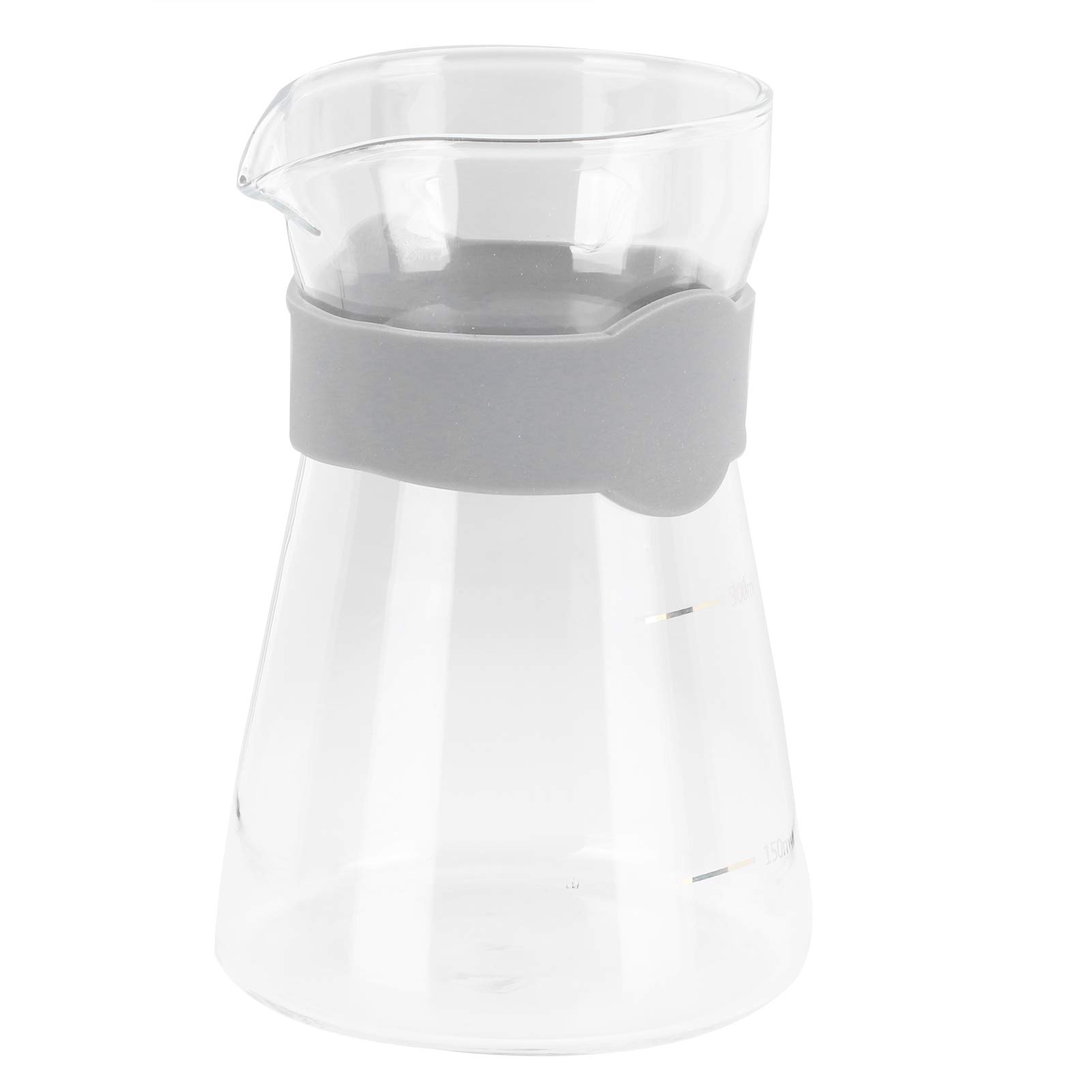 Heat-Resistant Borosilicate Glass Pour Over Coffee Maker with Scale - Perfect for Home Brewing