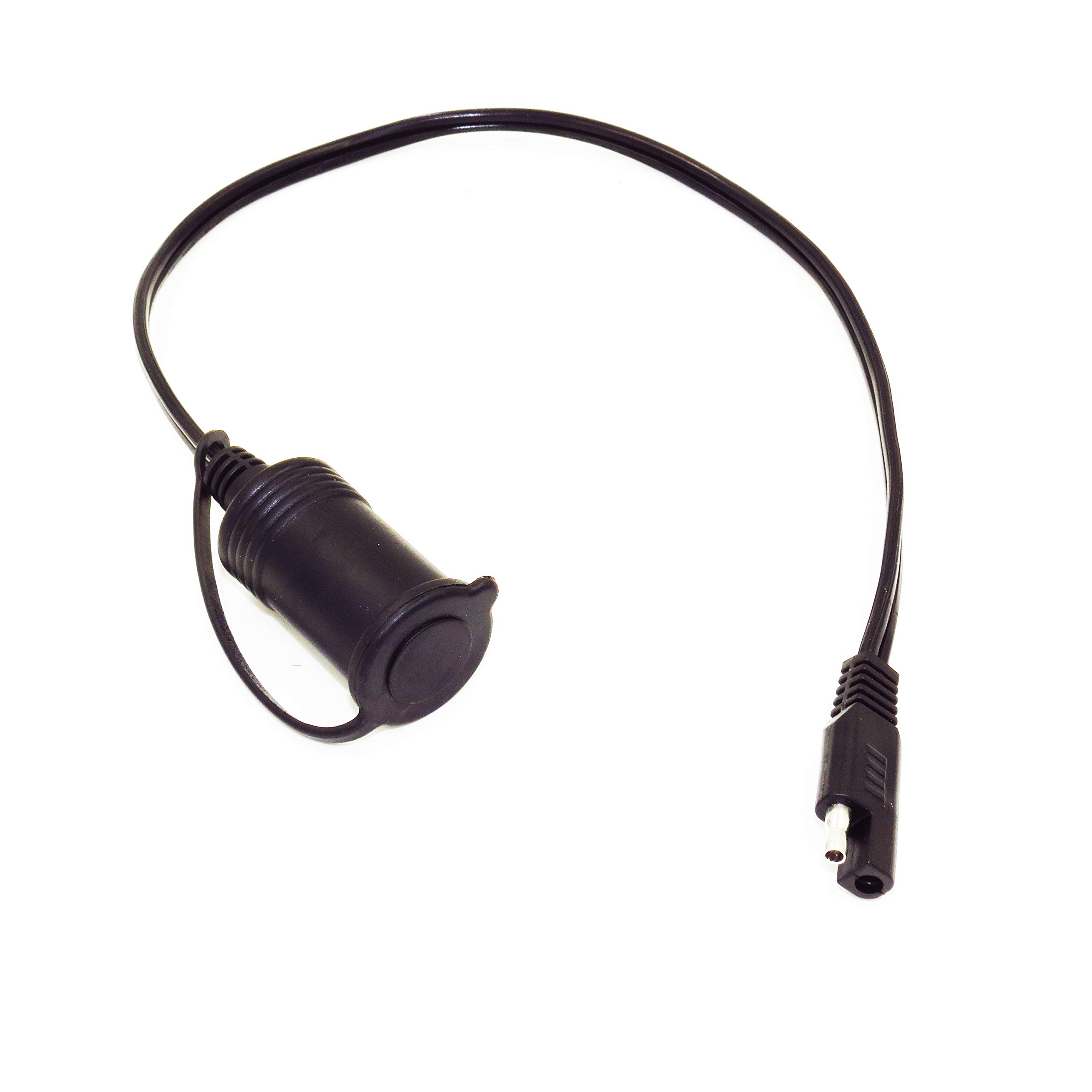MOTOPOWER MP68993 SAE to Cigarette Lighter Socket Adapter Cable - 12V Power Converter for Car, Truck, RV, Boat - Charge Devices On The Go
