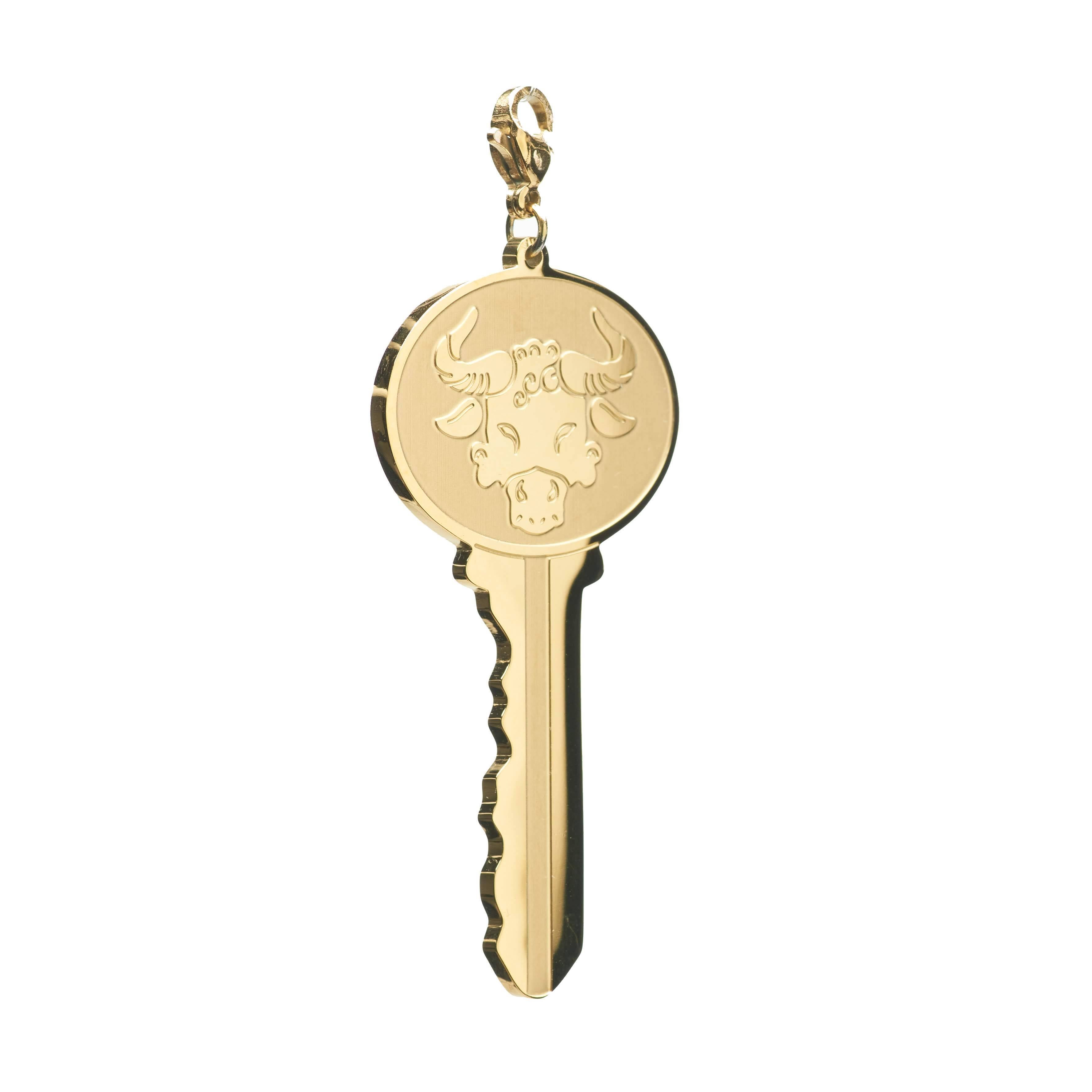 Zodiac Sign Key Pendant Necklace - Personalized Astrology Jewelry for Women - Perfect Gift for Birthday, Anniversary & Special Occasions - Wear Daily or for Spiritual Connection