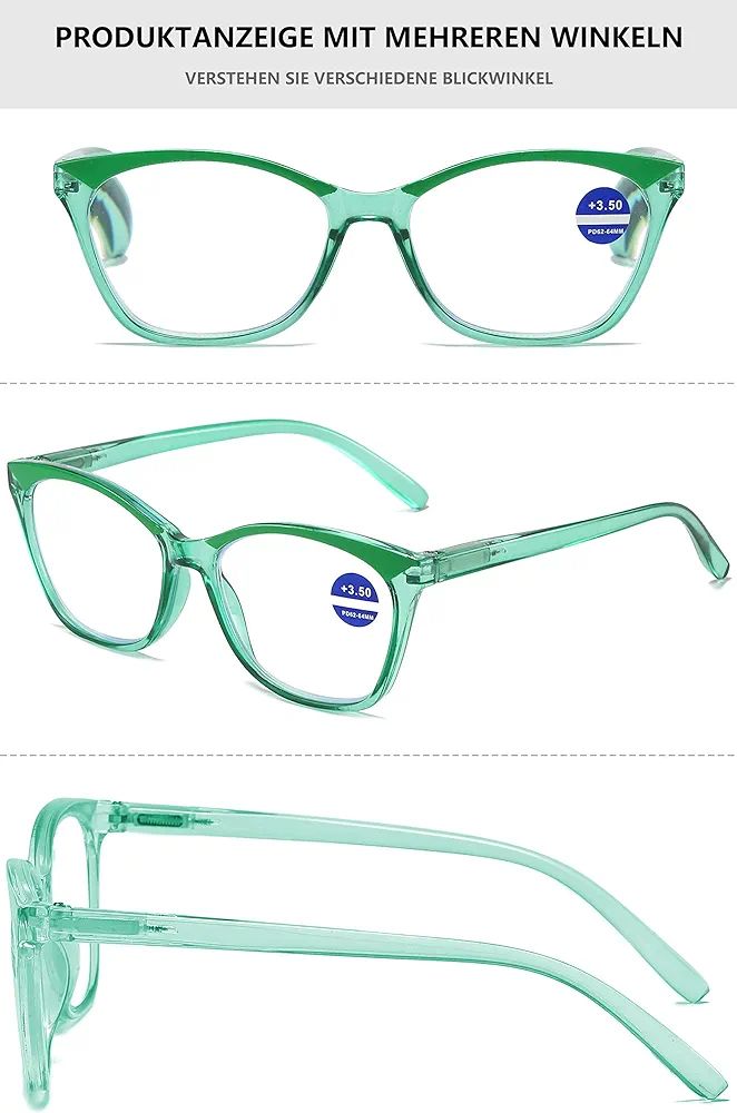 Stylish Blue Light Blocking Computer Glasses for Women with Flexible Spring Hinges - Perfect for Office Work, Gaming & Screen Time Protection