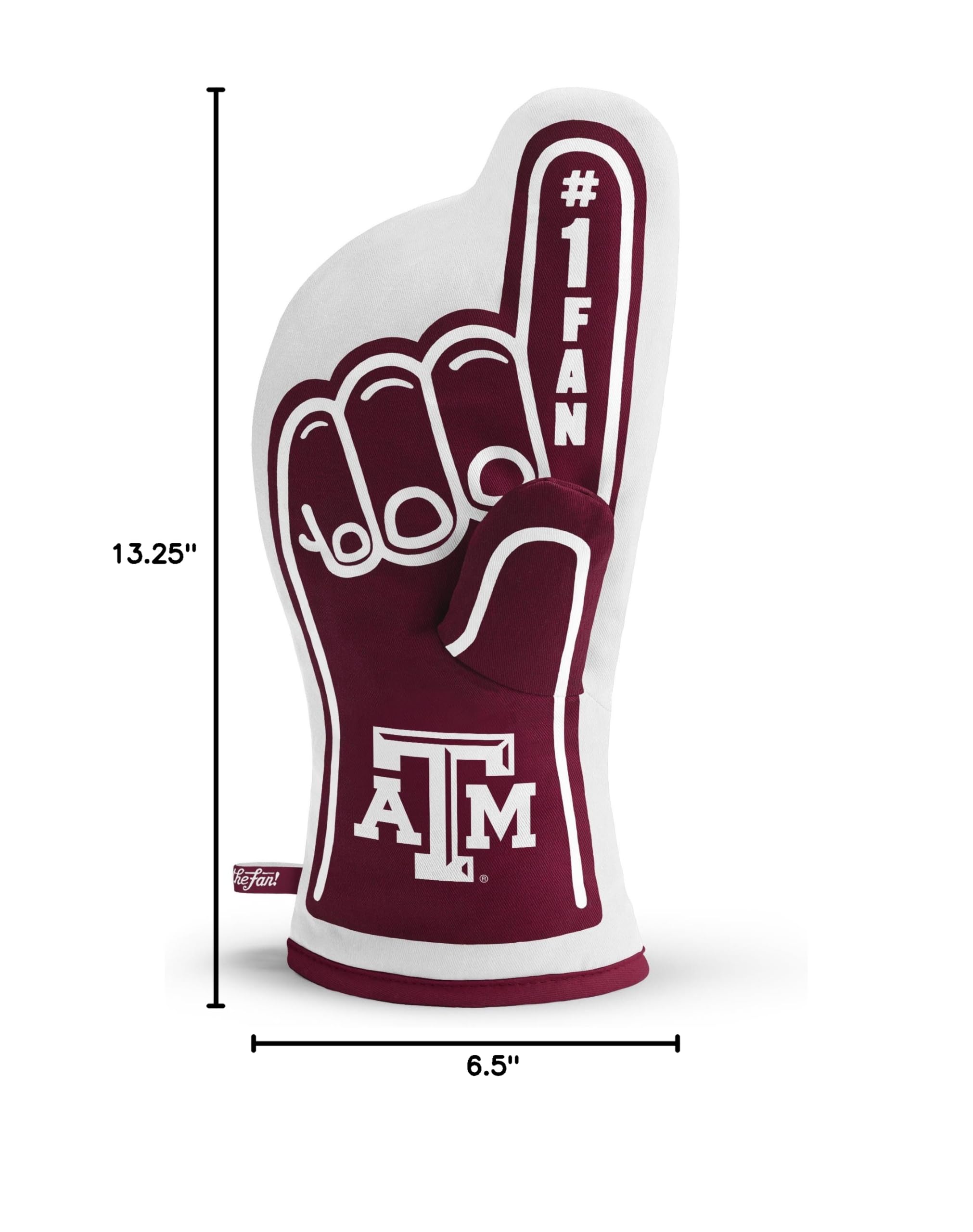 YouTheFan NCAA #1 Oven Mitt - Heat Resistant Kitchen Glove for Baking, Grilling & Cooking - Perfect for College Sports Fans & Home Chefs