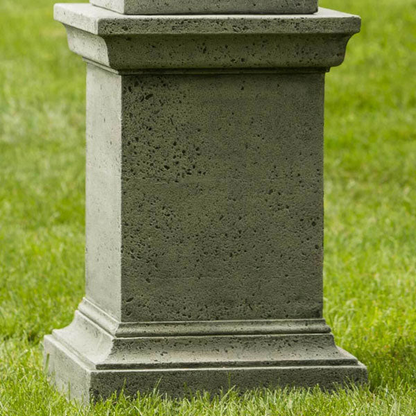 Textured Greenwich Pedestal by Campania International - Elegant Outdoor Garden Decor for Patio, Poolside & Landscaping