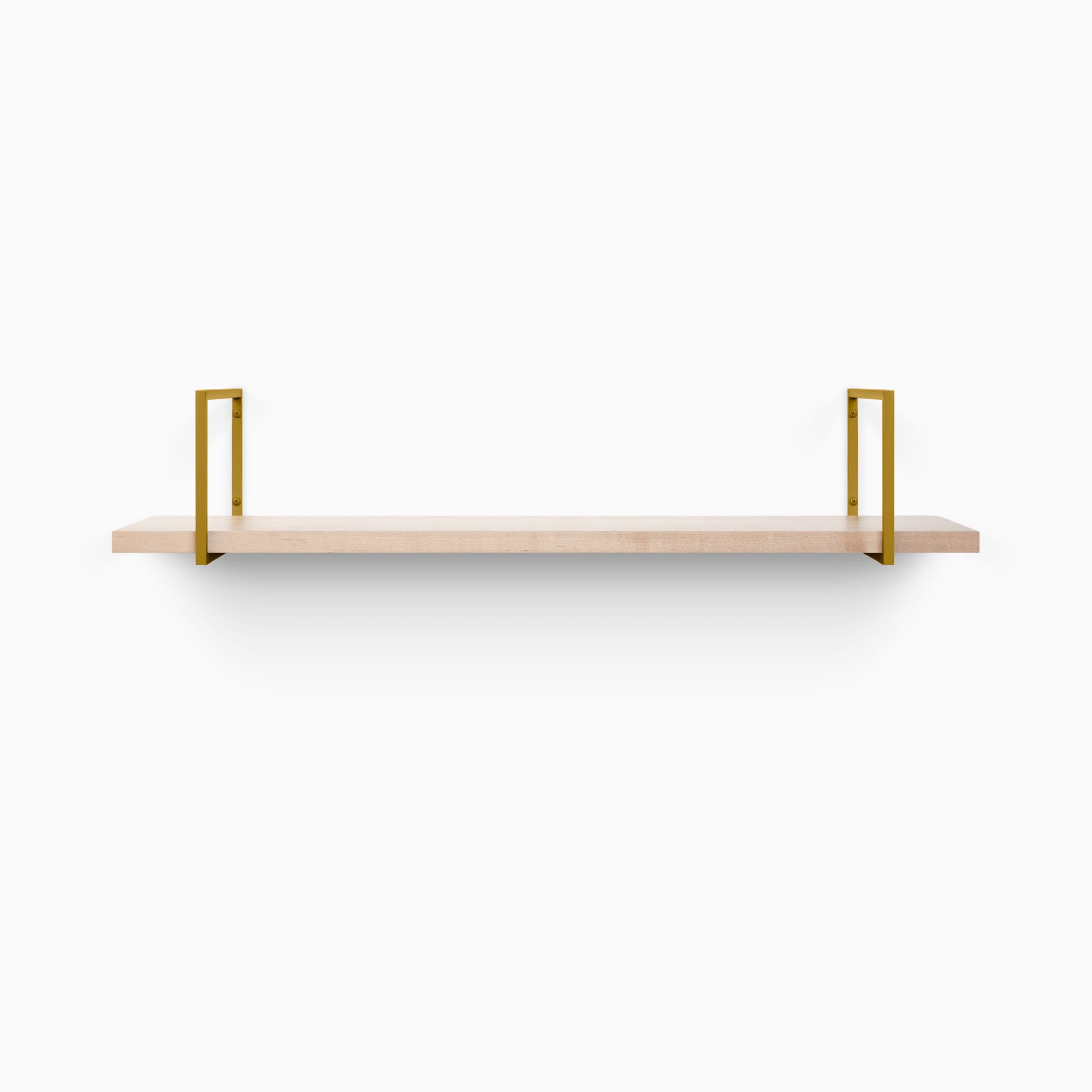Bart Maple Wood Wall Shelf - Rustic Floating Shelf for Living Room, Bedroom & Kitchen Decor - Perfect for Displaying Books, Plants & Home Accessories