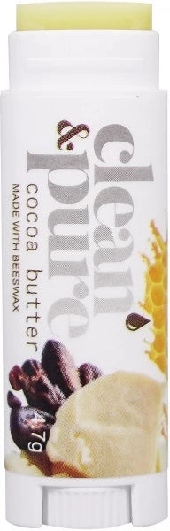 Organic Cocoa Butter Lip Balm for Dry & Chapped Lips - Natural Moisturizer for Soft, Smooth Lips - Perfect for Winter, Hiking & Daily Hydration