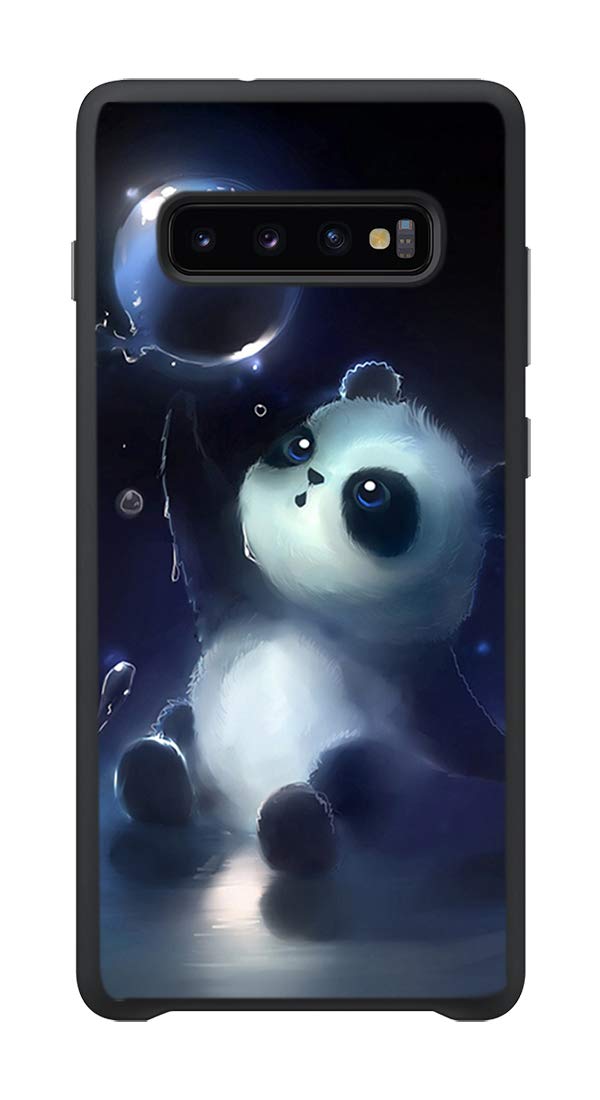 Samsung Galaxy S10 Case - Cute Panda Bubble Design TPU Shockproof Phone Cover | Durable Protection for Daily Use, Work & Play
