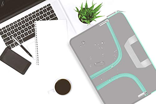 HESTECH Neoprene Laptop Sleeve for 11.6-12.3 Inch Chromebook - Protective Cover Compatible with Acer R11, HP Stream, Samsung, Surface X/7/6/5/4/3/Go, MacBook Air/Pro M2 M1 (Gray Green) - Perfect for School, Office & Travel