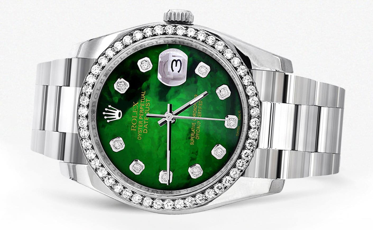 Rolex Datejust 36mm Watch - Green Mother of Pearl Dial & Oyster Band | Luxury Automatic Timepiece for Men | Perfect for Business, Formal Events & Special Occasions