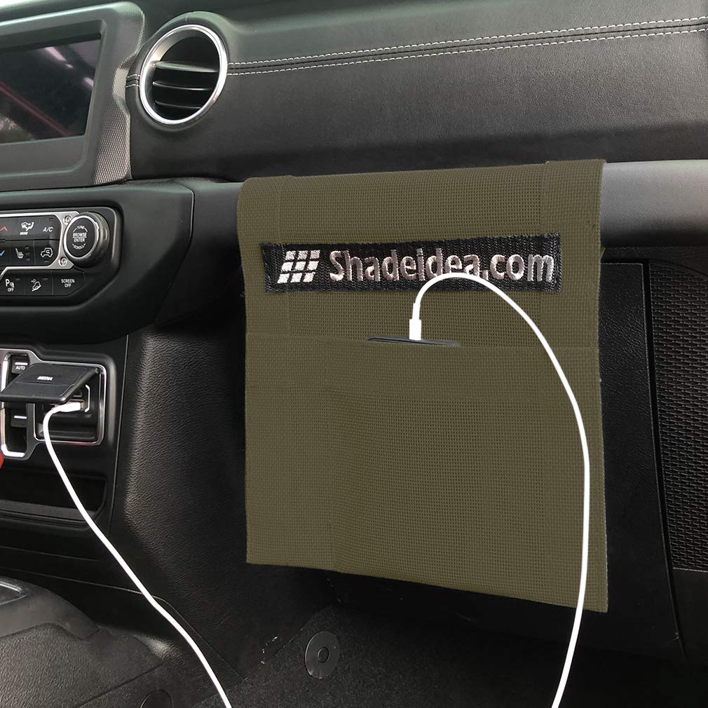 Jeep Wrangler JK Sun Shade Top (2007-2018) - Soft Mesh Roof Cover for 2 Door Models | UV Protection & Wind Noise Reduction | Tank Green Color | 10 Year Warranty | Perfect for Off-Roading, Beach Trips & Summer Driving