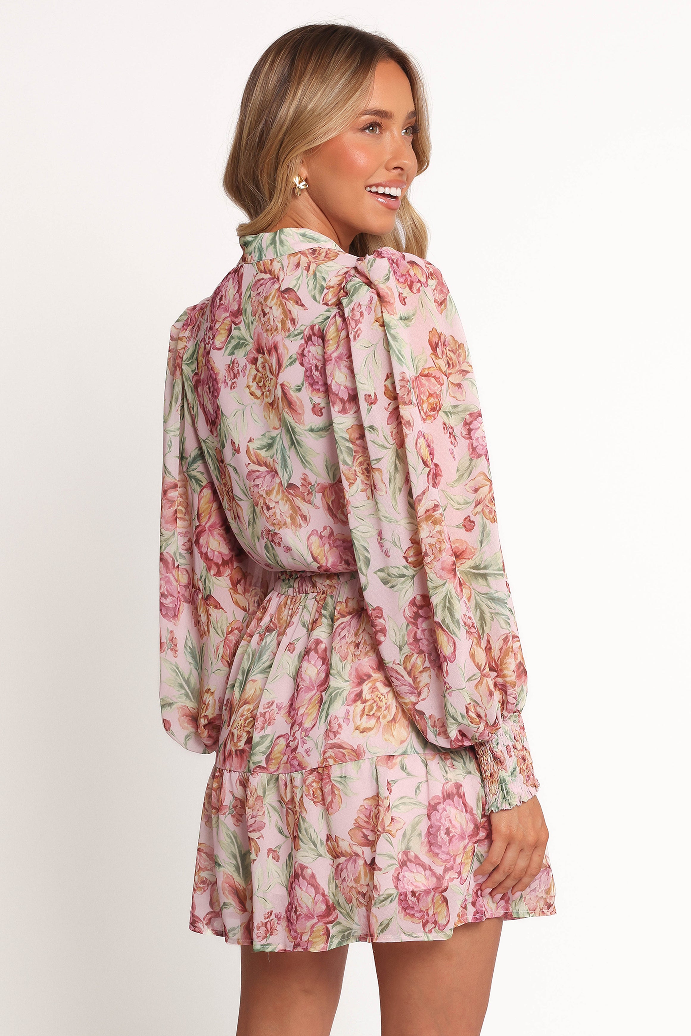 Elba Long Sleeve Mini Dress - Floral Lace Sheath Dress for Women | Perfect for Cocktail Parties, Date Nights & Special Occasions