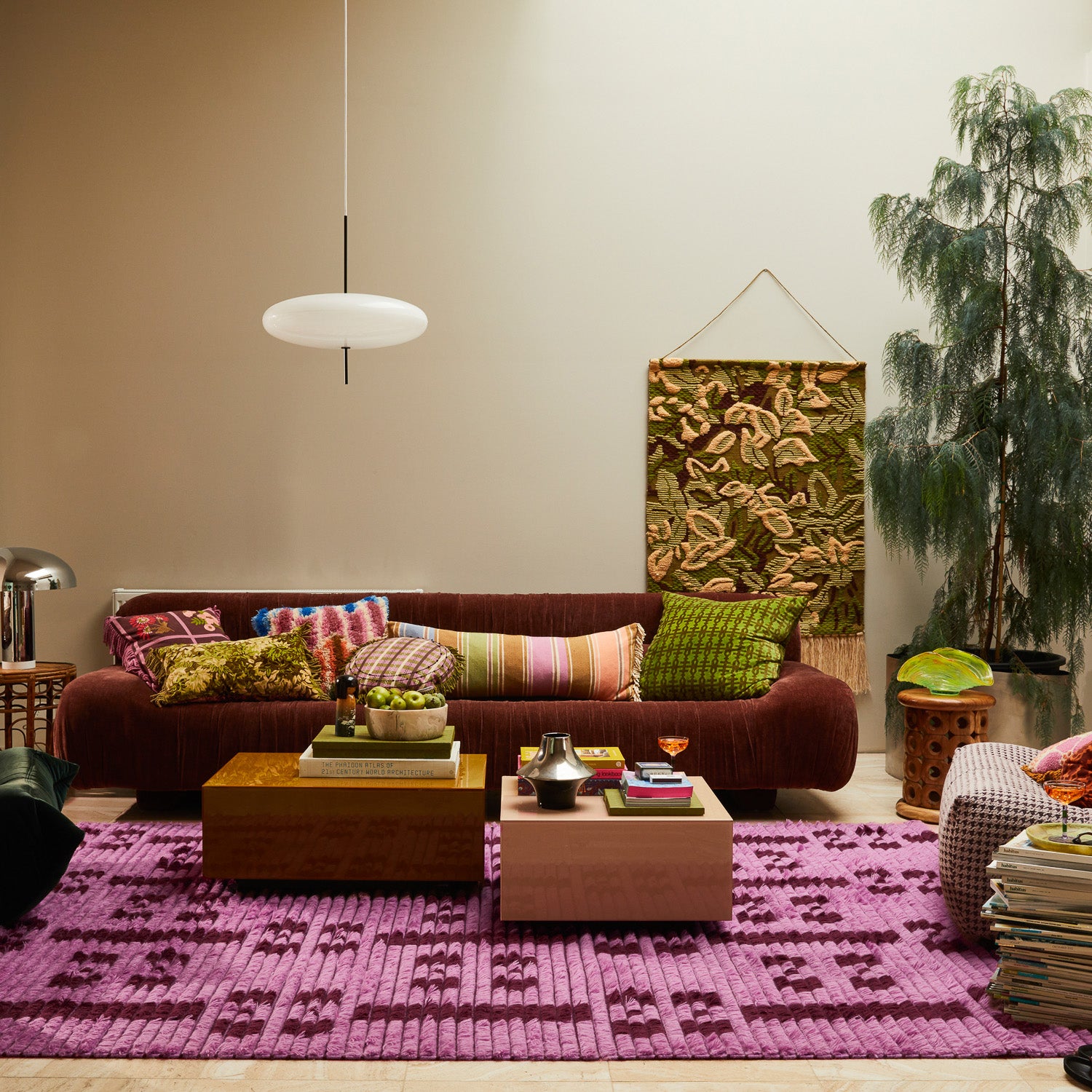 Luxury Hira Tufted Rug in Rosewater - Soft & Durable Handmade Area Rug for Living Room, Bedroom, or Office Decor