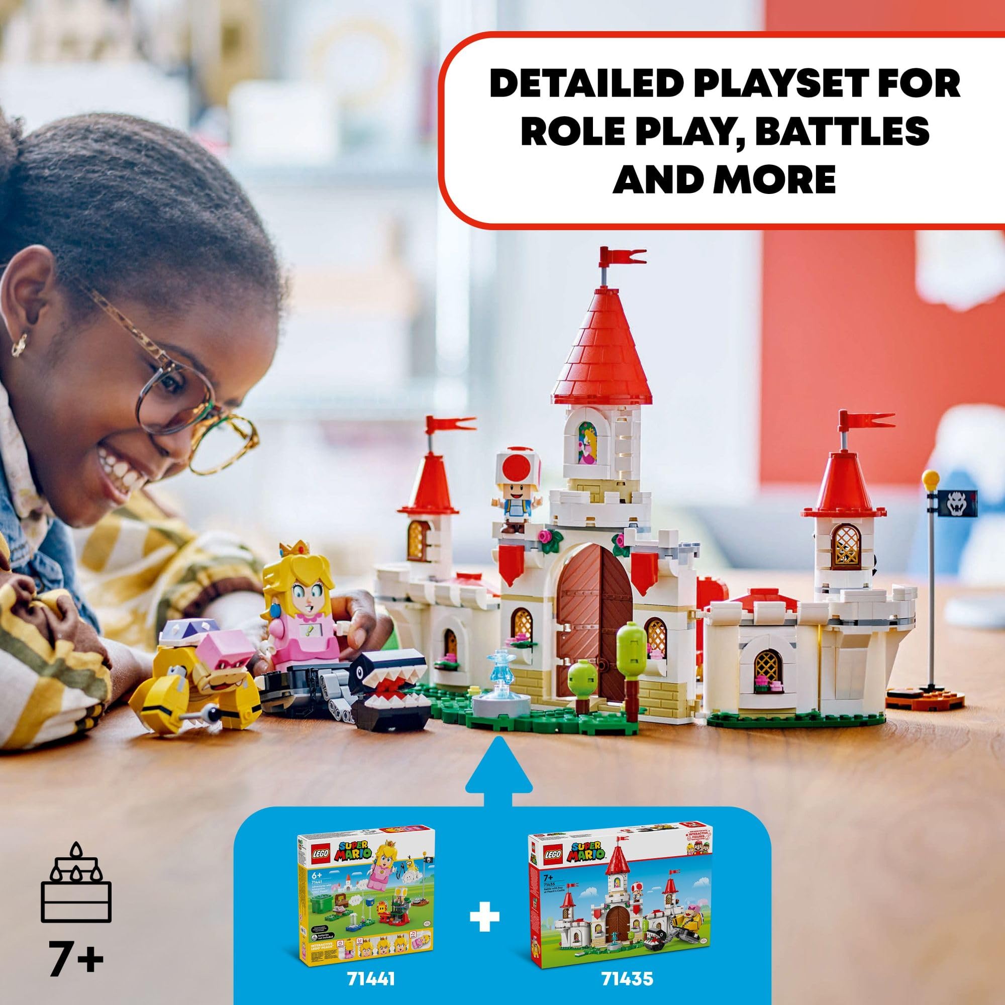 LEGO Super Mario Battle with Roy at Peach’s Castle 71435 – Nintendo Mario Toy for Kids, Interactive Castle Adventure Set – Perfect Gift for Boys, Girls & Gamers Ages 7+ | Fun for Playtime, Collecting & Creative Storytelling