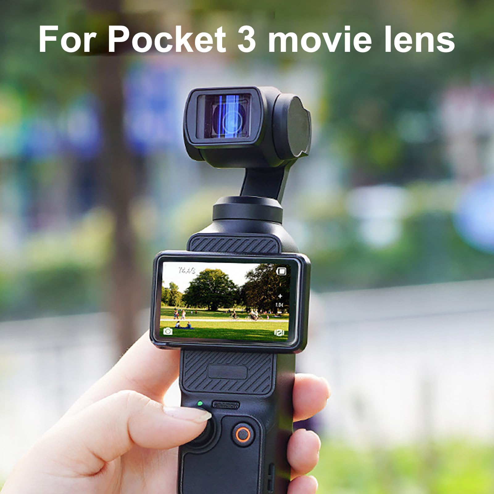BORCO 1.15X Anamorphic Lens for DJI OSMO Pocket 3 - Wide Angle Magnetic Camera Lens with Optical Glass - Perfect for Vlogging, Cinematic Filming & Action Camera Accessories