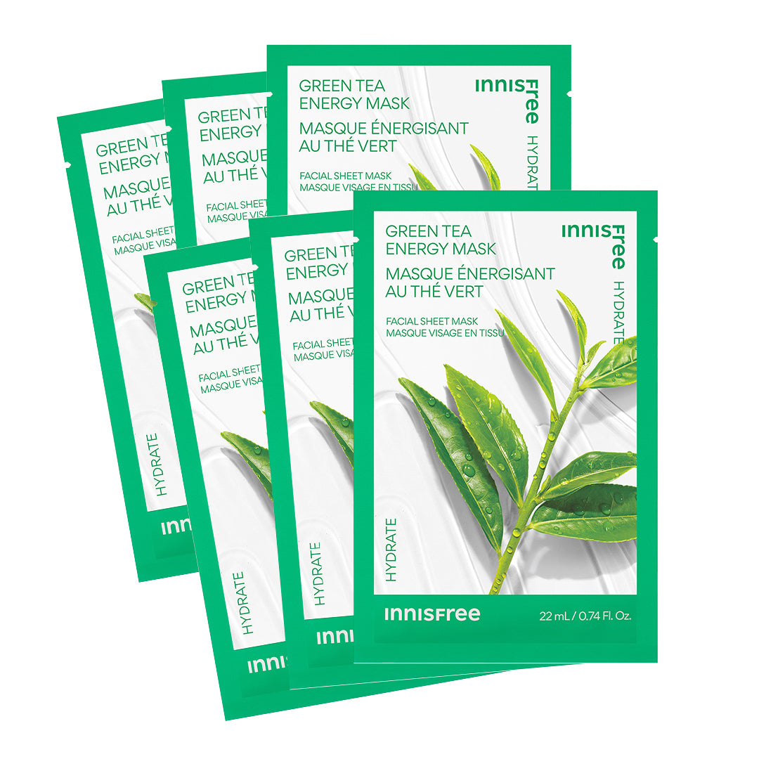 Hydrating Sheet Mask 6 Pack - Deep Moisturizing Facial Mask for Dry Skin - Korean Skincare for Glowing Face - Perfect for Daily Use, Spa Night & Travel
