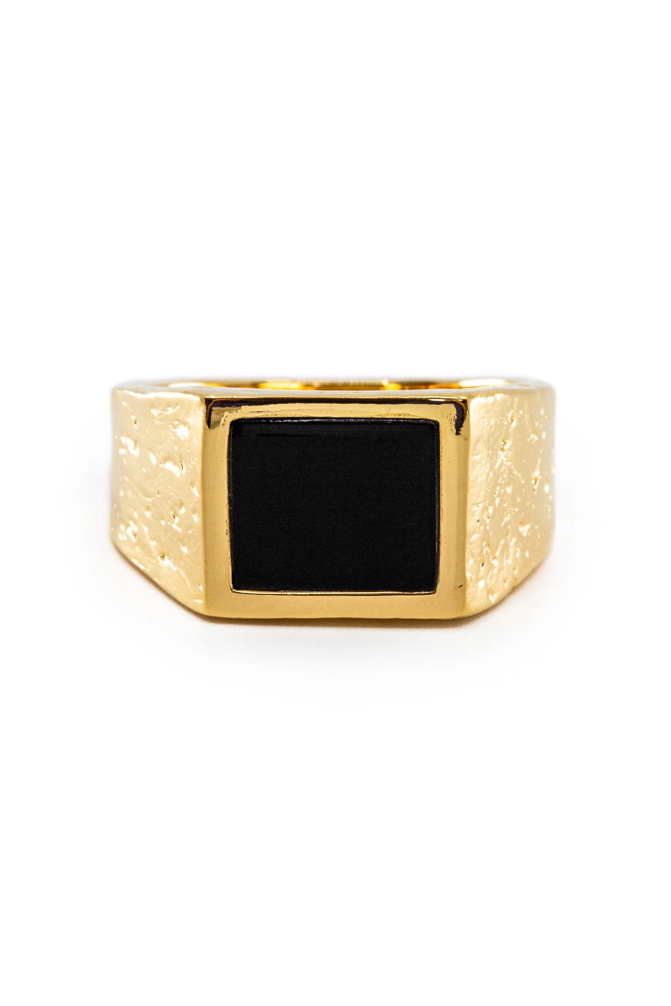 The Don Signet Ring - 14K Gold Men's Signet Ring for Stylish & Elegant Look - Perfect for Weddings, Gifts & Everyday Luxury Wear
