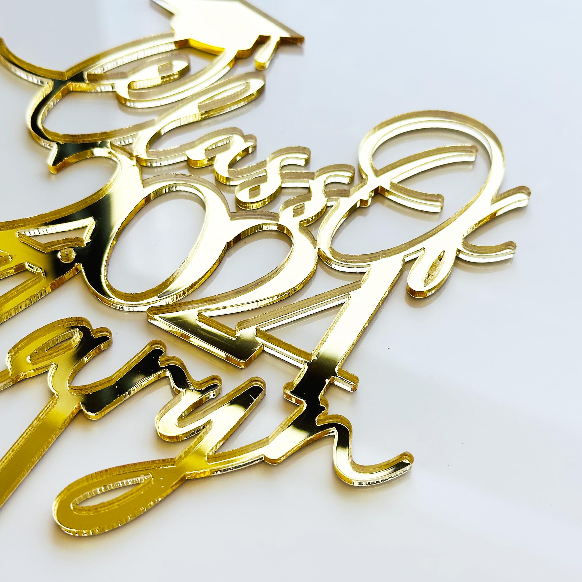 Custom Graduation Cake Topper 2025 - Personalized with Name & Date | Class of 2025 Cake Decorations | Graduation Party Supplies | Perfect for High School & College Graduation Celebrations