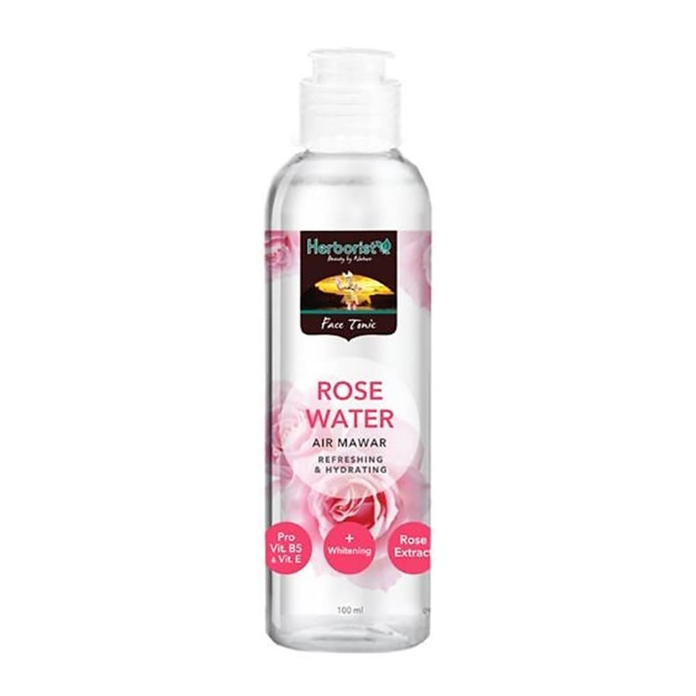 Herborist Rose Hydrating Face Toner with Rose Water - 100ml for Glowing Skin | Soothing & Moisturizing Facial Mist for Dry & Sensitive Skin | Perfect for Daily Skincare Routine & Post-Makeup Refresh