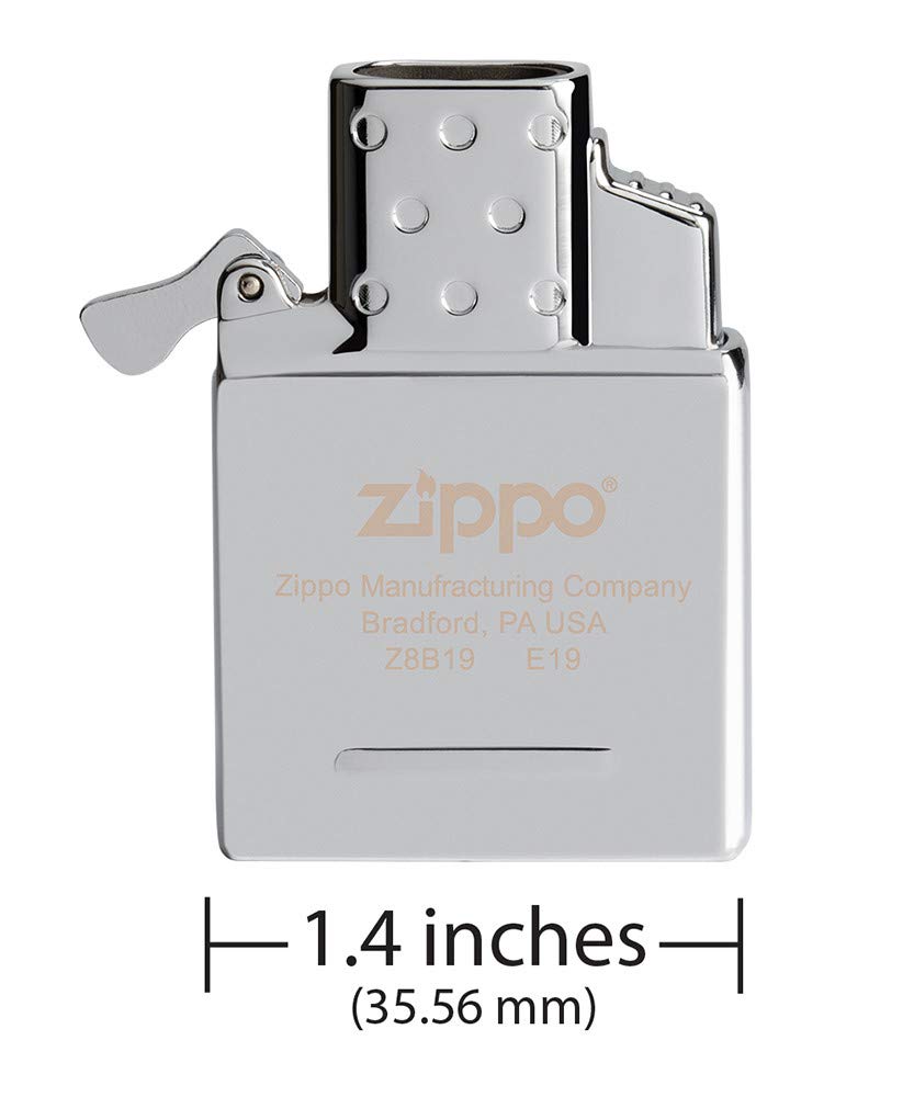 Zippo 65826 Butane Lighter Insert - Single Torch Flame, Chrome Finish for Cigars, Candles & Outdoor Use