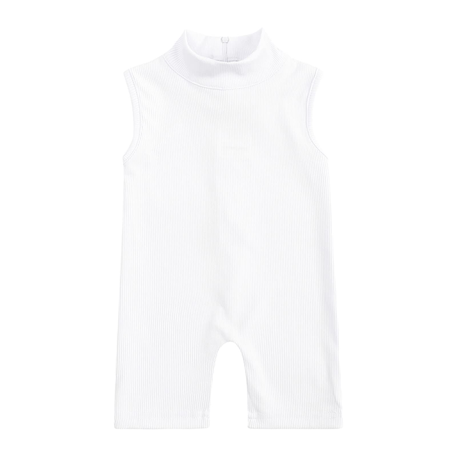 Baby Girls Romper Jumpsuit - Toddler & Kids Short Sleeve Bodysuit Outfit | Playtime, Daycare & Summer Clothing