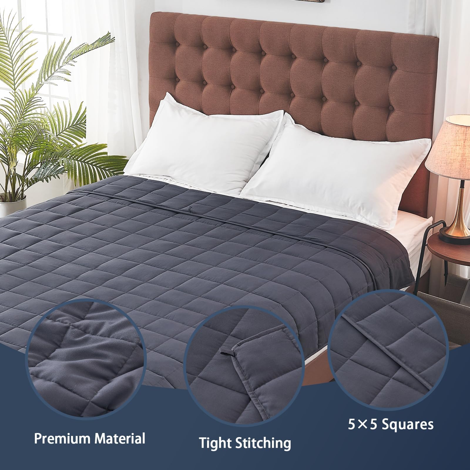 **25 lbs Weighted Blanket for Adults - King Size 88