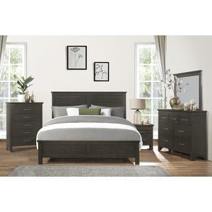 Blaire Farmhouse Dresser in Espresso - Rustic Wooden Chest of Drawers for Bedroom, Living Room, or Nursery Storage