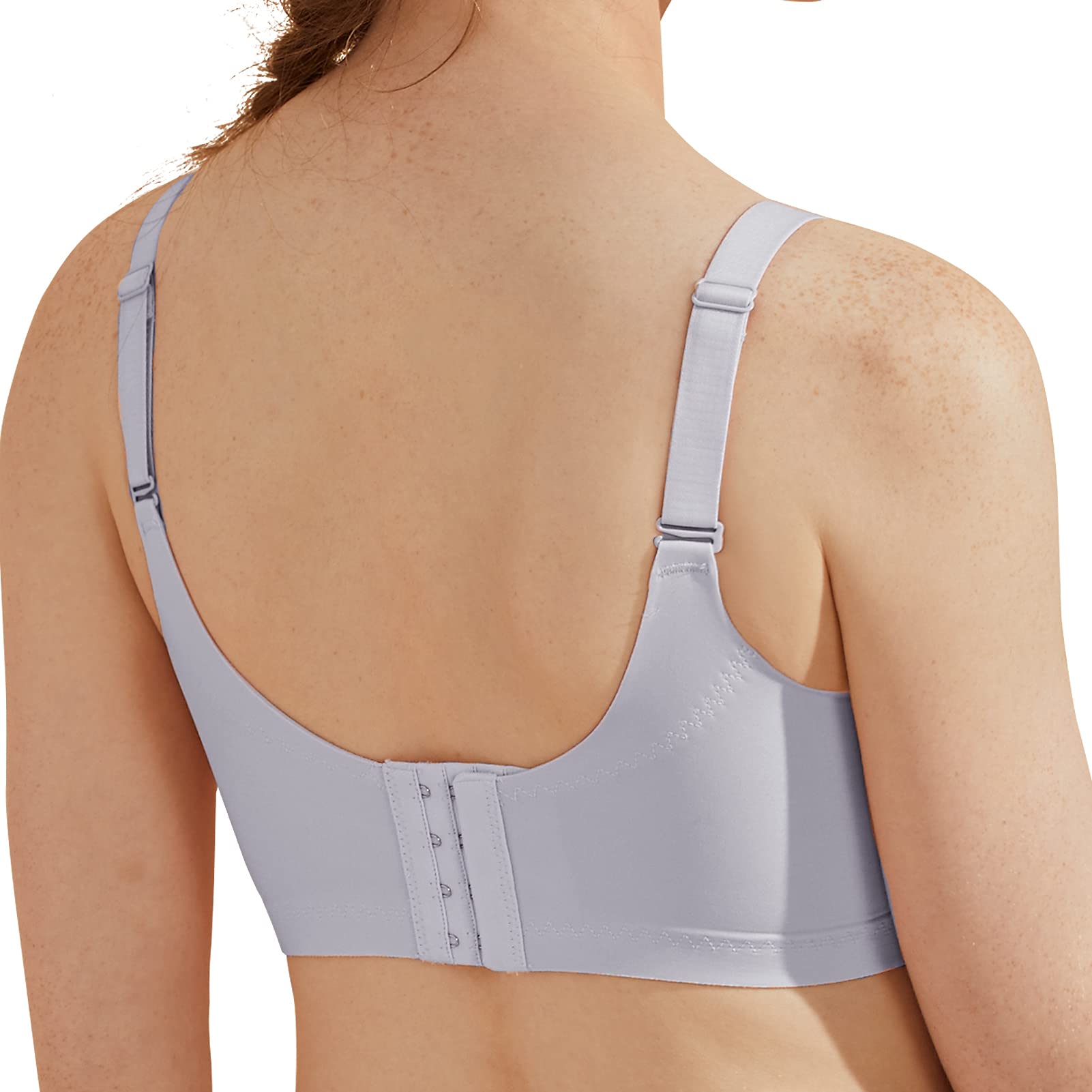 AILIVIN Women's Full Coverage Wireless Bras - Unpadded Minimizer Unlined Lace Bra for Everyday Comfort | Perfect for Work, Yoga & Relaxation