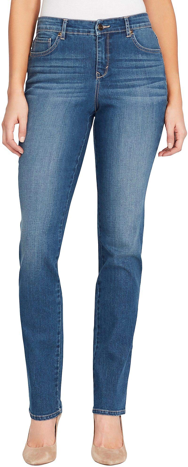 Gloria Vanderbilt Women's Rail Straight Leg Jean - Classic Comfort Denim Pants for Casual Wear, Work & Everyday Outfits