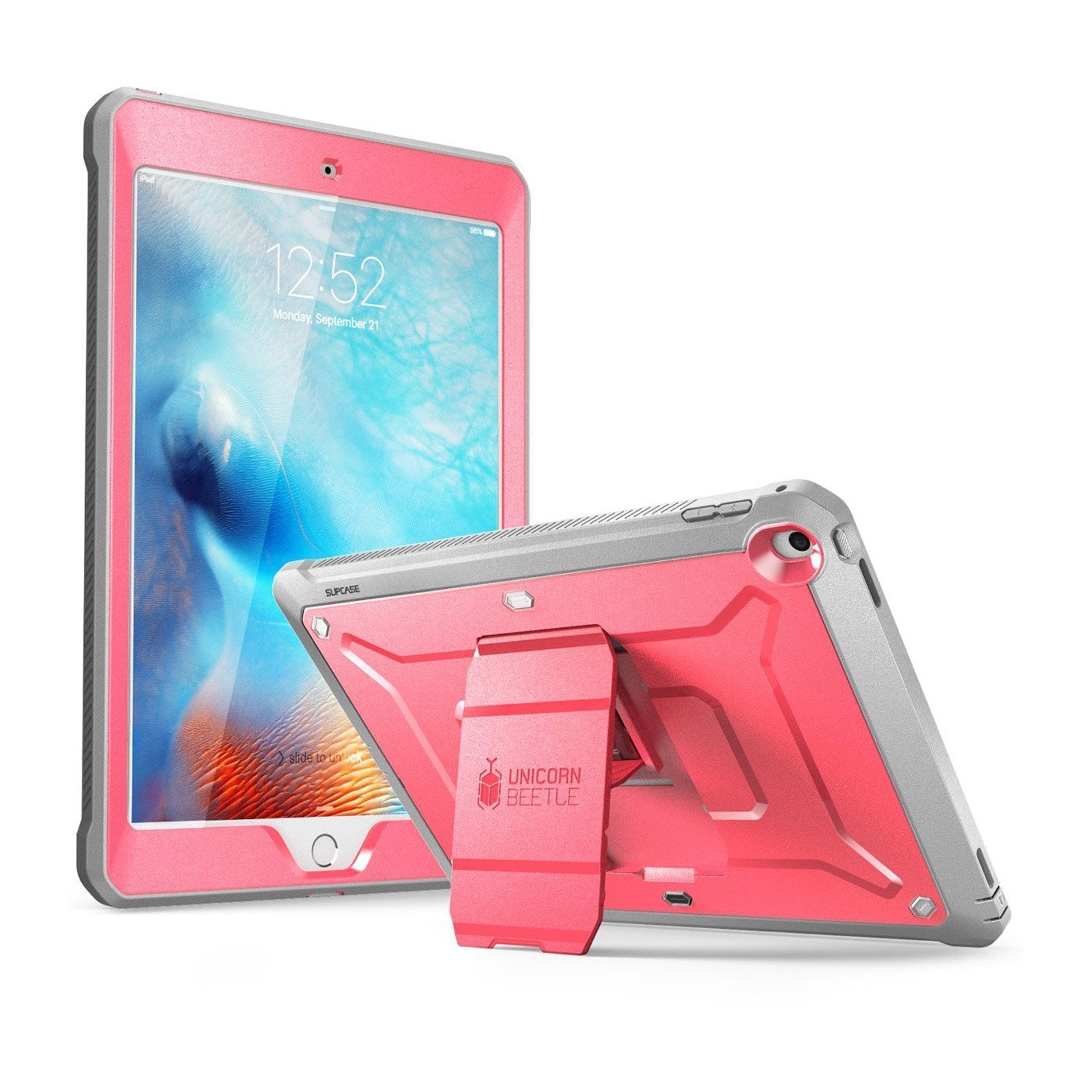 iPad 9.7 Inch Unicorn Beetle Pro Full Body Protective Case - Shockproof, Drop Protection, Screen Cover - Pink (for iPad 6th/5th Gen) - Perfect for School, Work & Travel